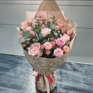 Букет Розовая россыпь